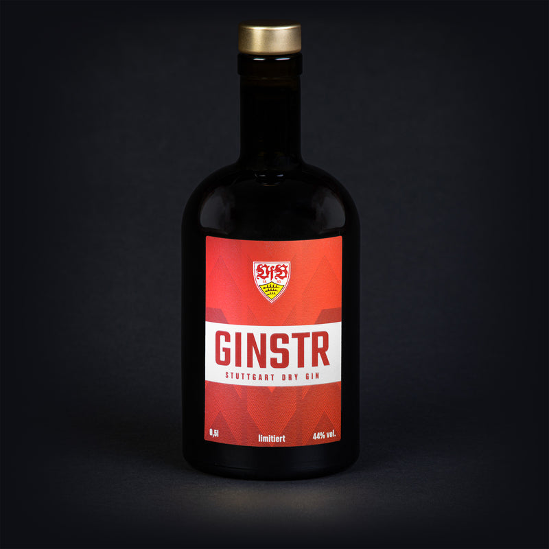 VfB Stuttgart (Bundesliga) x GINSTR gift set (0.5 l GINSTR + 2 crystal glasses GINSTR)